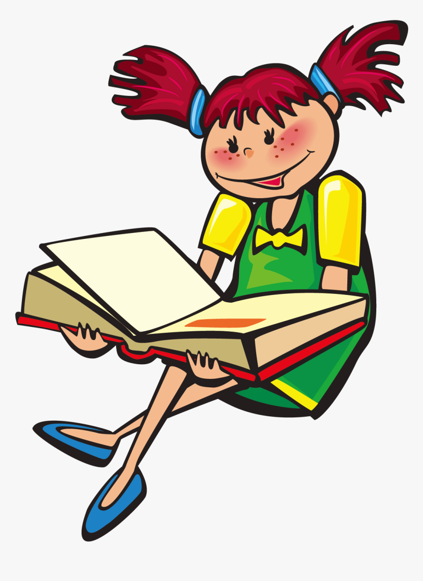 Student Study Skills Homework Clip Art - Child Sitting On Stack Of Books, HD Png Download, Free Download