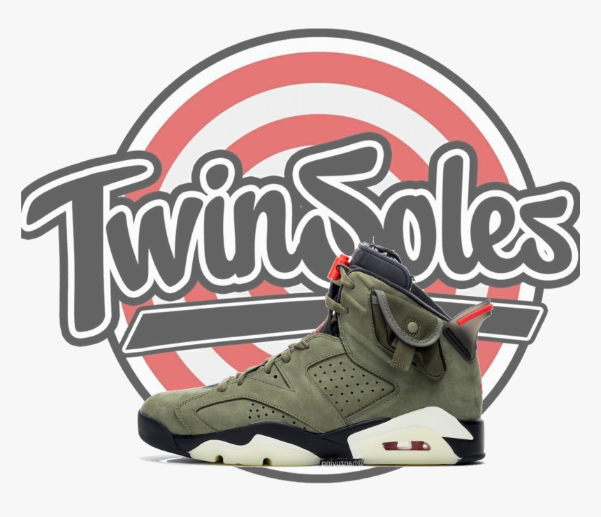 Travis Scott X Air Jordan 6 Medium Olive, HD Png Download, Free Download