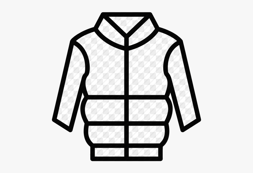 Coat Jumper Jacket Winter Clothes Wool Zipper Icon - Coat, HD Png Download, Free Download