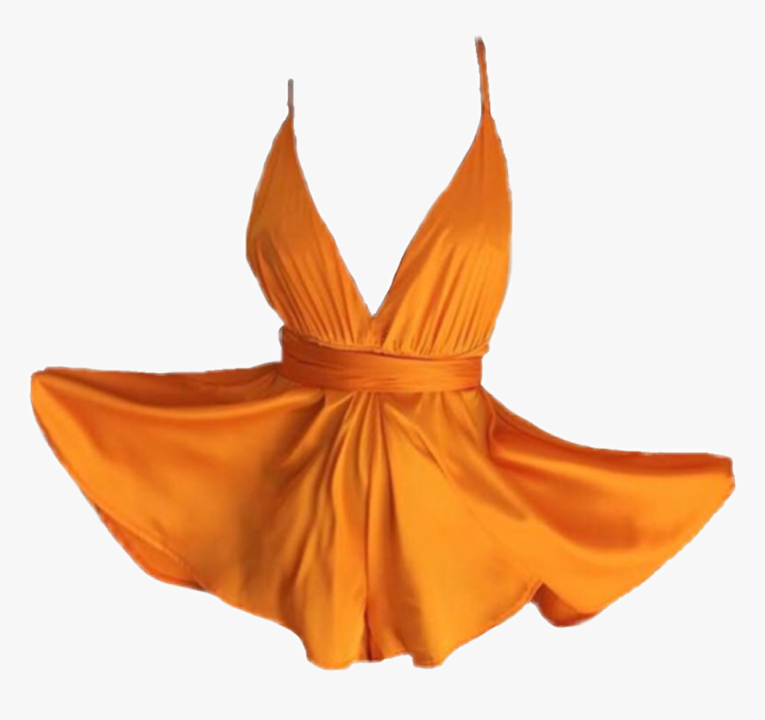 Transparent Dresses Png - Orange Outfit Png Transparent, Png Download, Free Download