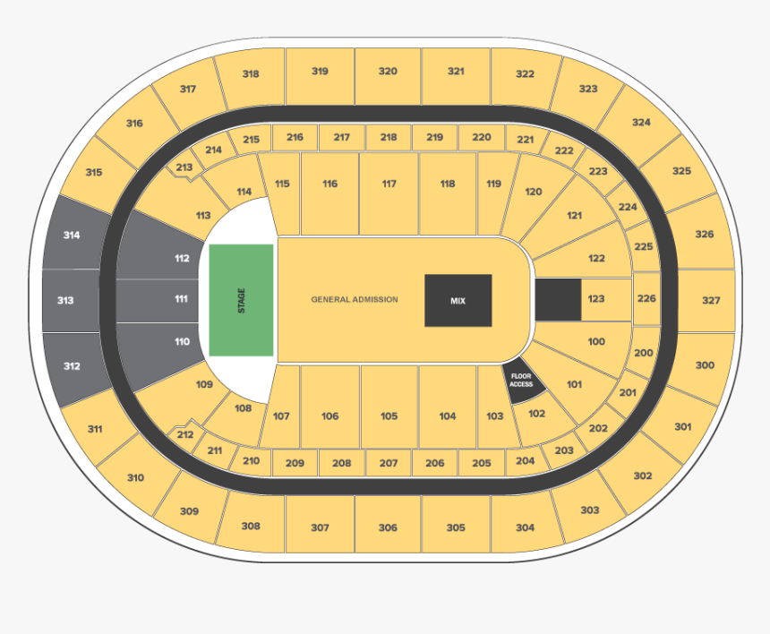 Transparent Twenty One Pilots Png - Keybank Center Seating Chart Buffalo, Png Download, Free Download