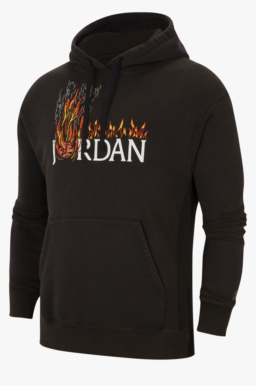 Travis Scott X Jordan Srt Fleece Hoodie - Travis Scott Jordan Hoodie, HD Png Download, Free Download