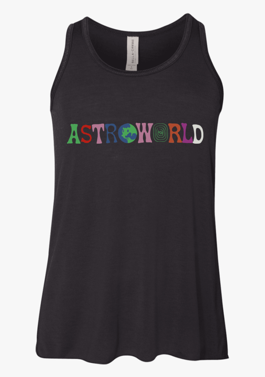Travis Scott Astroworld Shirt Youth Flowy Racerback - Active Tank, HD Png Download, Free Download