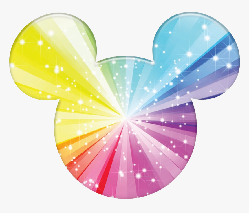 Skeleton Clipart Mickey Mouse - Mickey Mouse Head Rainbow, HD Png Download, Free Download