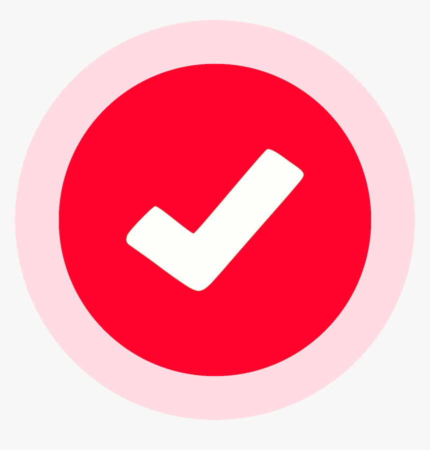 Red Checkmark - Facebook Verified Badge Png, Transparent Png, Free Download