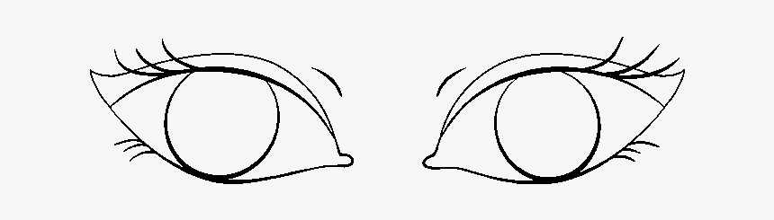 Two Eyes Drawing Easy, HD Png Download, Free Download