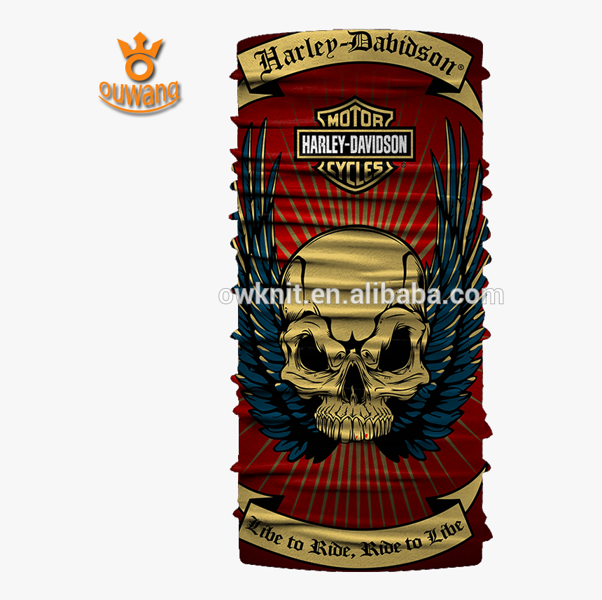 Ski Motorcycle Biker Snowboard Seamless Skull Tube - Sublimation Bandana, HD Png Download, Free Download