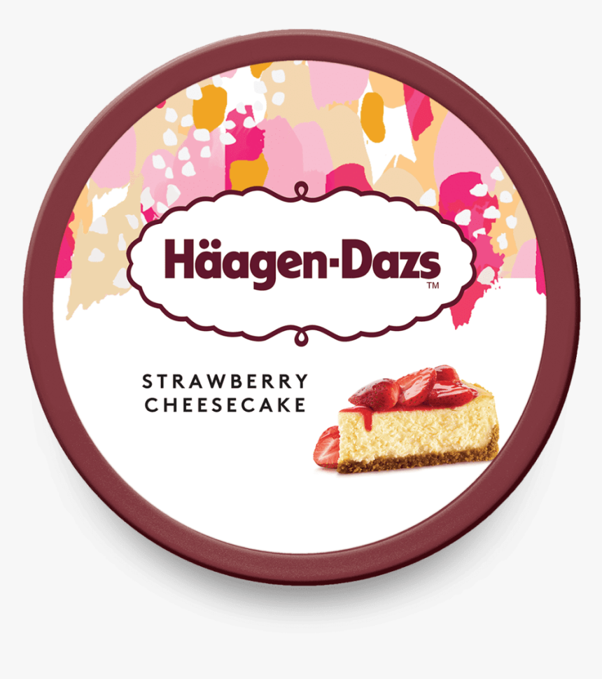 Strawberry-cheesecake Lid On - Haagen Daz Strawberry Cheesecake Ice Cream, HD Png Download, Free Download