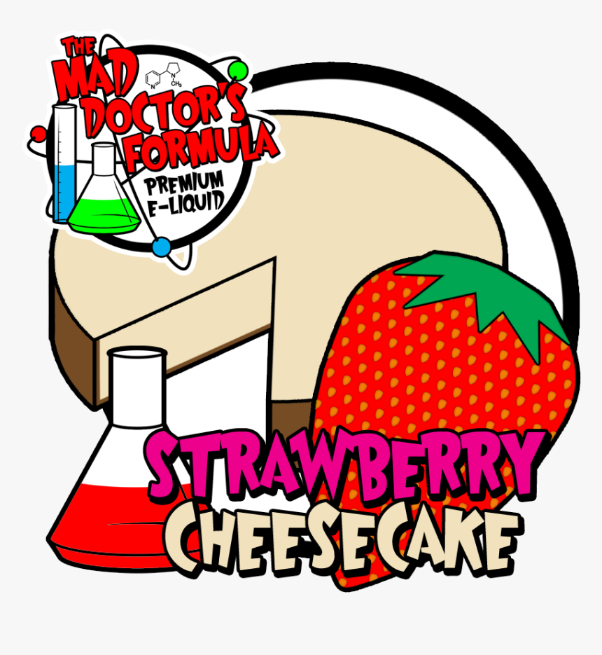 Strawberry Clipart Strawberry Cheesecake - Funny Cartoon Strawberry Cheesecake, HD Png Download, Free Download