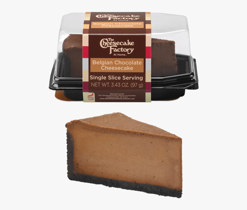 Image Of Belgian Chocolate Cheesecake Single Slice - Belgian Chocolate Cheesecake Factory, HD Png Download, Free Download