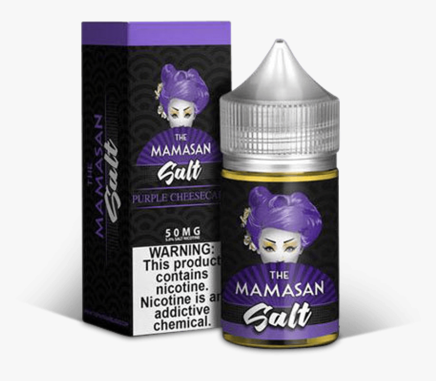 Mamasan Salt Purple Cheesecake 30ml - Mamasan Bruce Leechee Juice, HD Png Download, Free Download