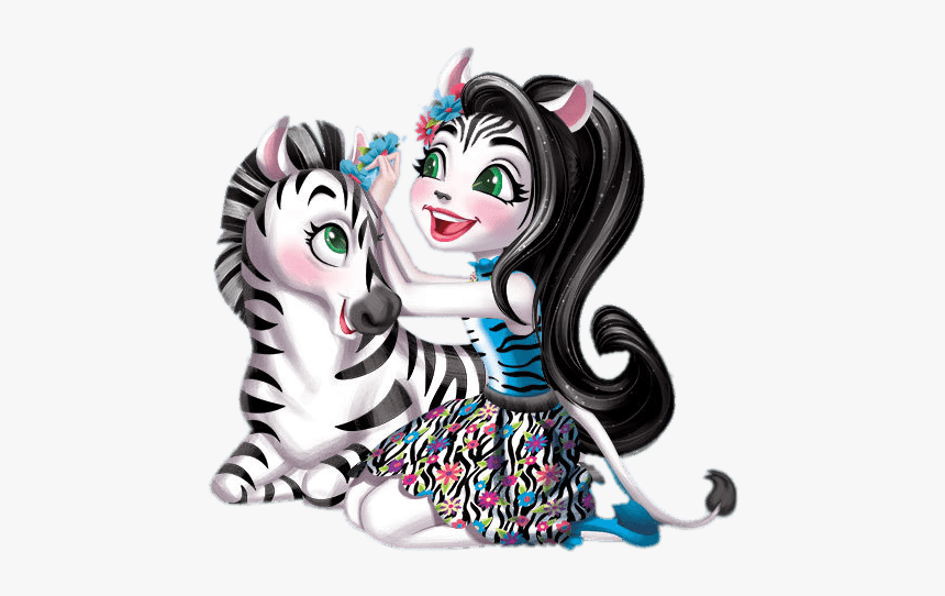 Enchantimals Zelena Zebra - Enchantimals Tadley Tiger Animation, HD Png Download, Free Download