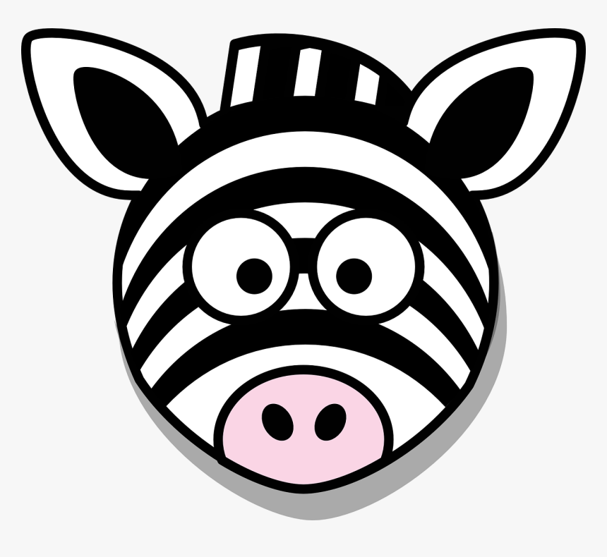 Zebra Face Clip Art, HD Png Download, Free Download