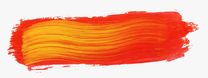 Paint Smear Png - Orange Paint Brush Png, Transparent Png, Free Download