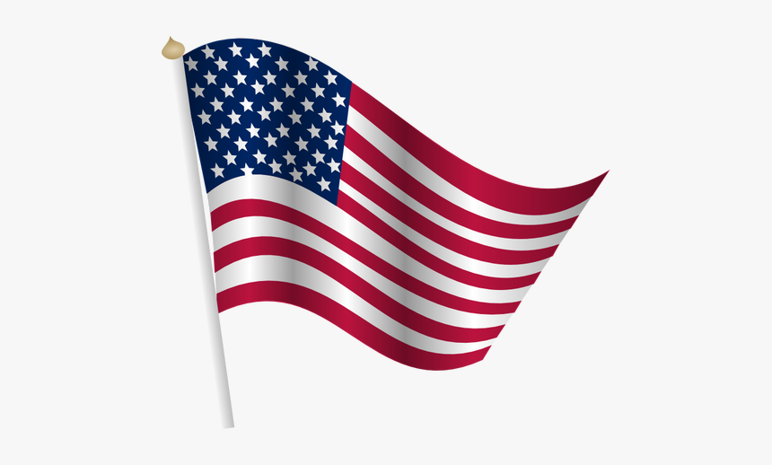 American Flag Waving - Transparent American Flag Clip Art, HD Png Download, Free Download