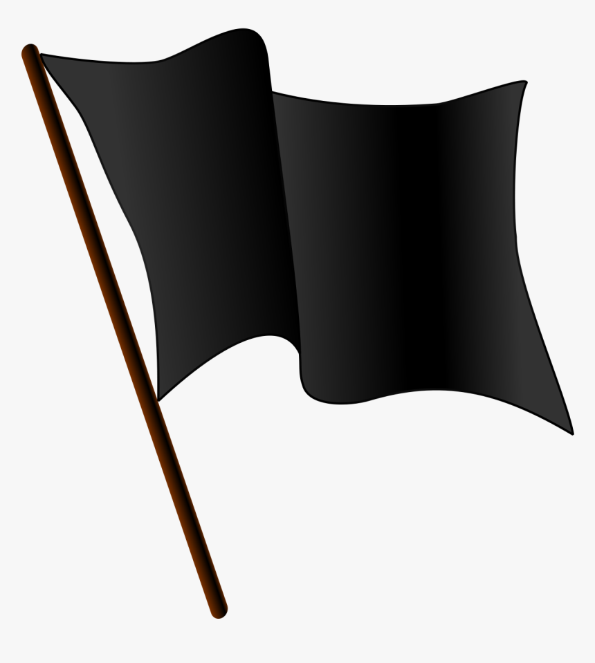 Black Flag With White Background, HD Png Download, Free Download