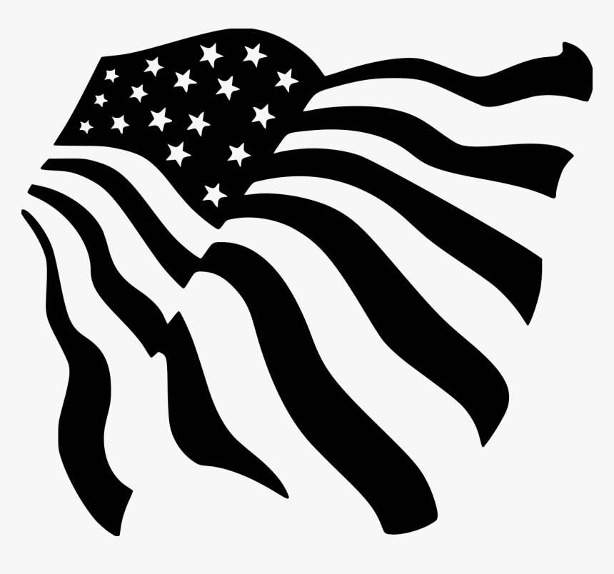 Clip Art American Flag With Black And White Stripes - Obama On A Llama, HD Png Download, Free Download