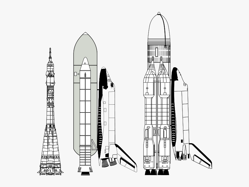 Soyuz, Space Shuttle, Buran Comparison - Buran Shuttle, HD Png Download, Free Download