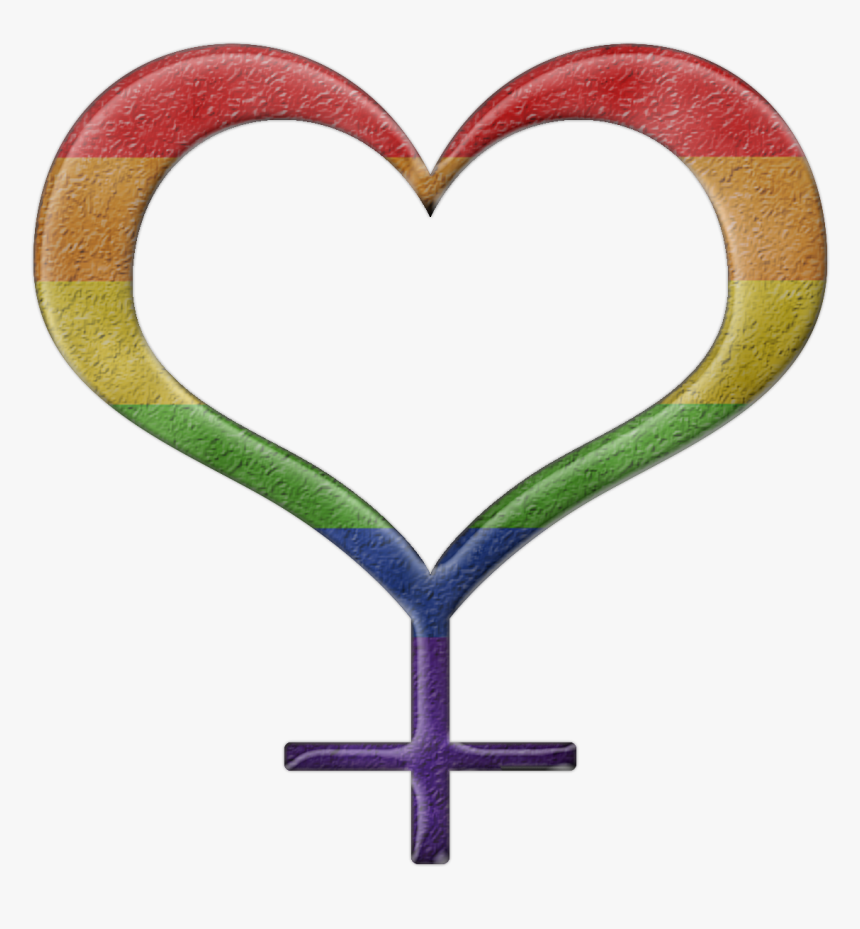 Lesbian Pride Design - Transgender Symbol Heart, HD Png Download, Free Download