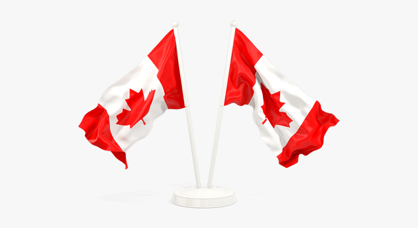 Two Waving Flags - Japan And Canada Flag, HD Png Download, Free Download