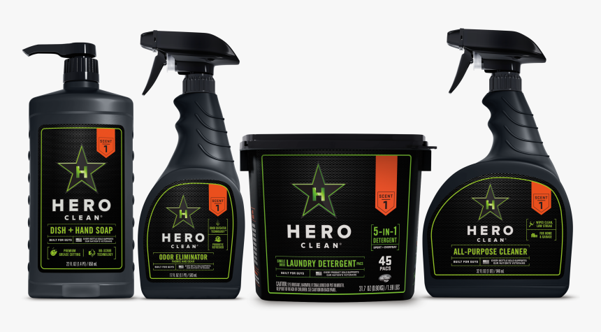 Hero Clean Kit - Laundry Detergent For Men, HD Png Download, Free Download