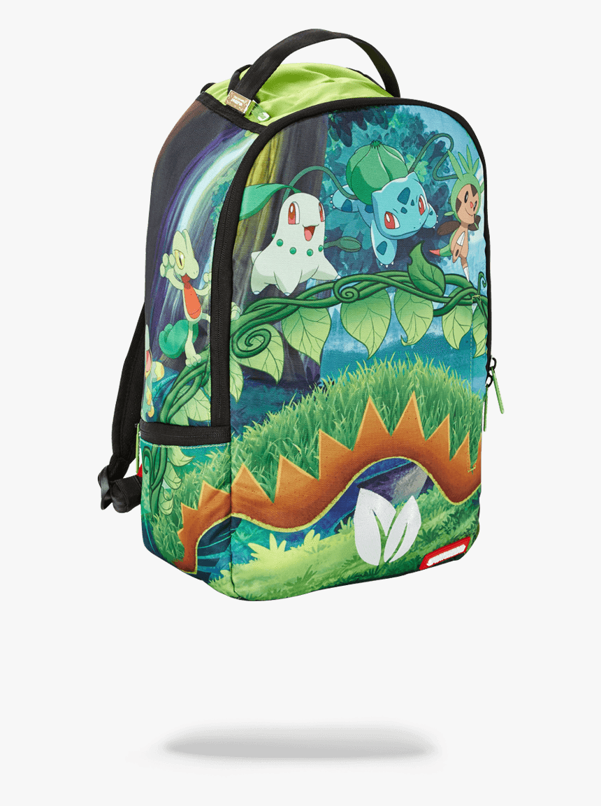 Sprayground Pokemon Bulbasaur Grass Shark Backpack - Pokemon Bulbasaur Grass Shark Backpack, HD Png Download, Free Download