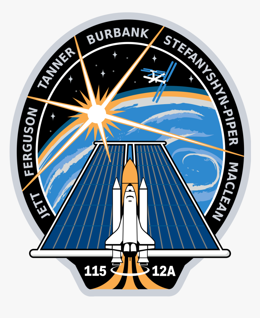 Sts 115 Patch Nasa 555px - Nasa Mission Patch With Pyramid, HD Png Download, Free Download
