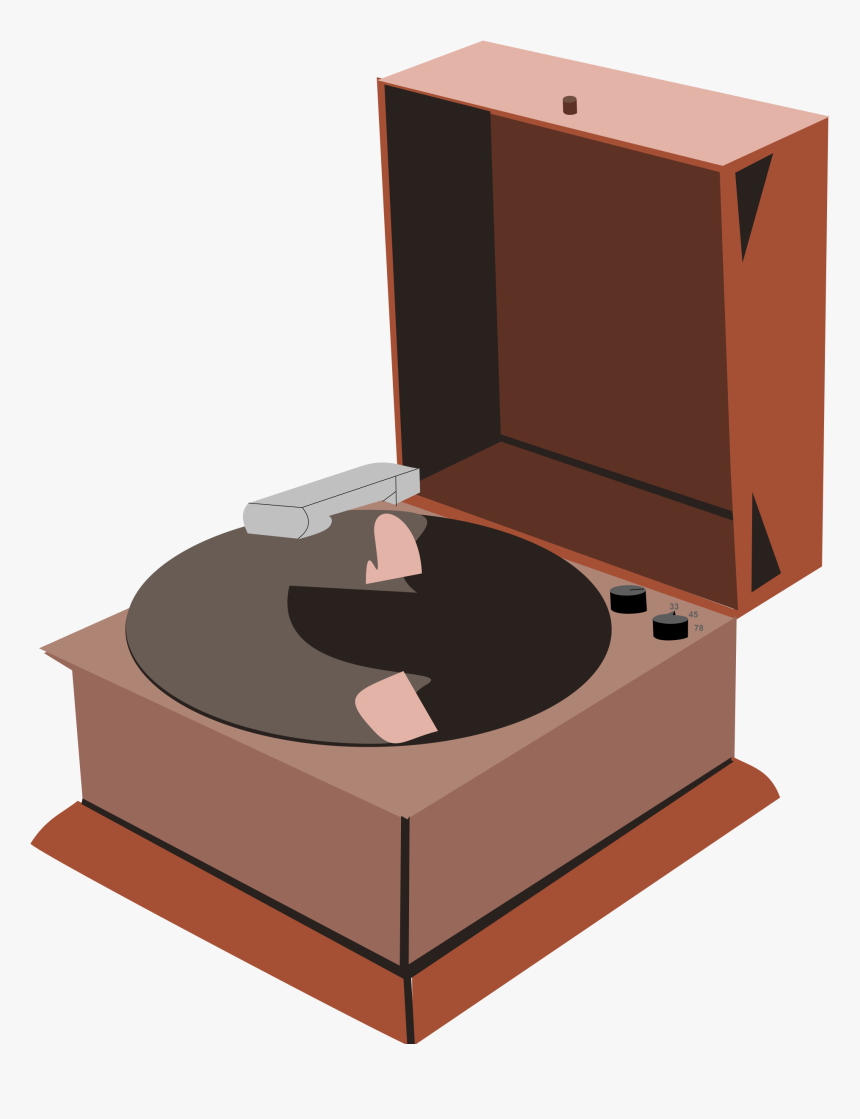 Old Record Player Clipart, HD Png Download, Free Download