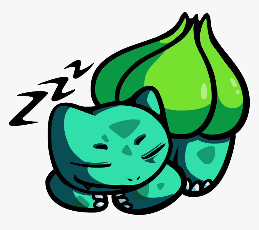 Transparent Bulbasaur Sleeping, HD Png Download, Free Download