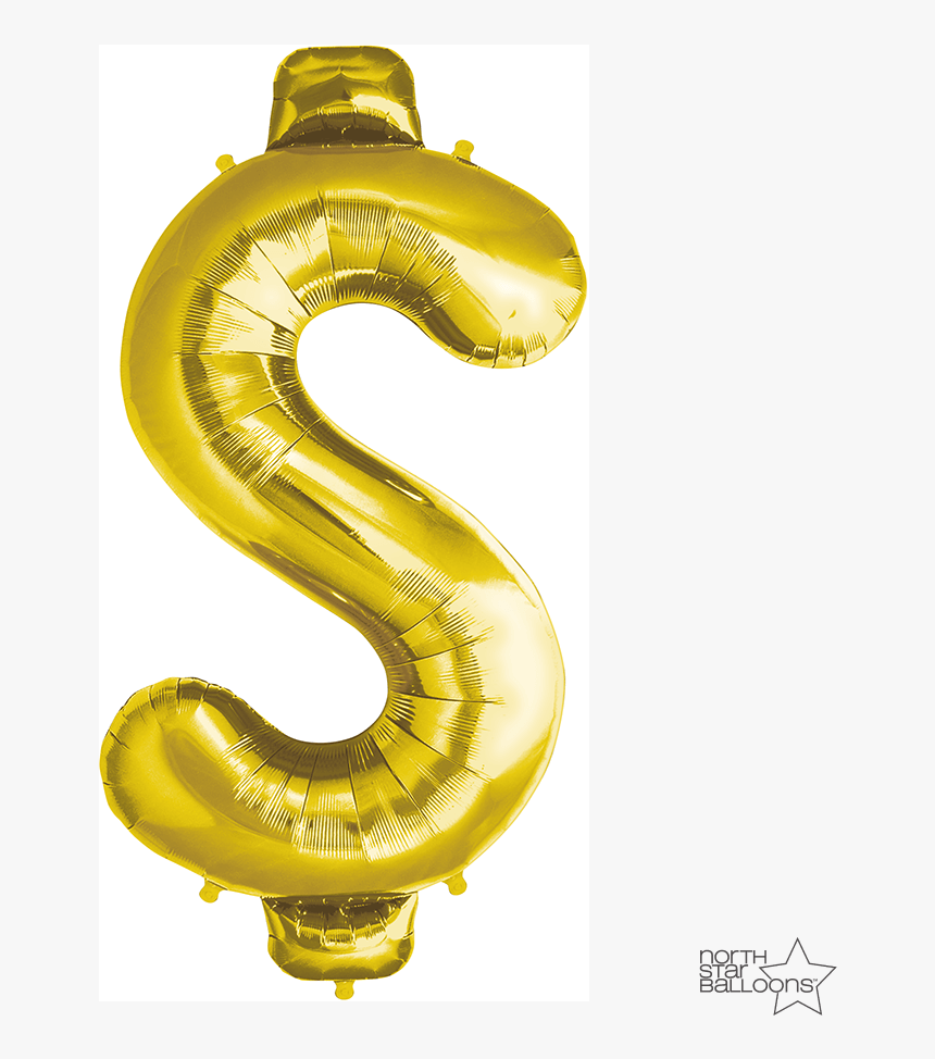 Gold Chain Dollar Sign Png , Png Download - Dollar Sign Png Balloon, Transparent Png, Free Download