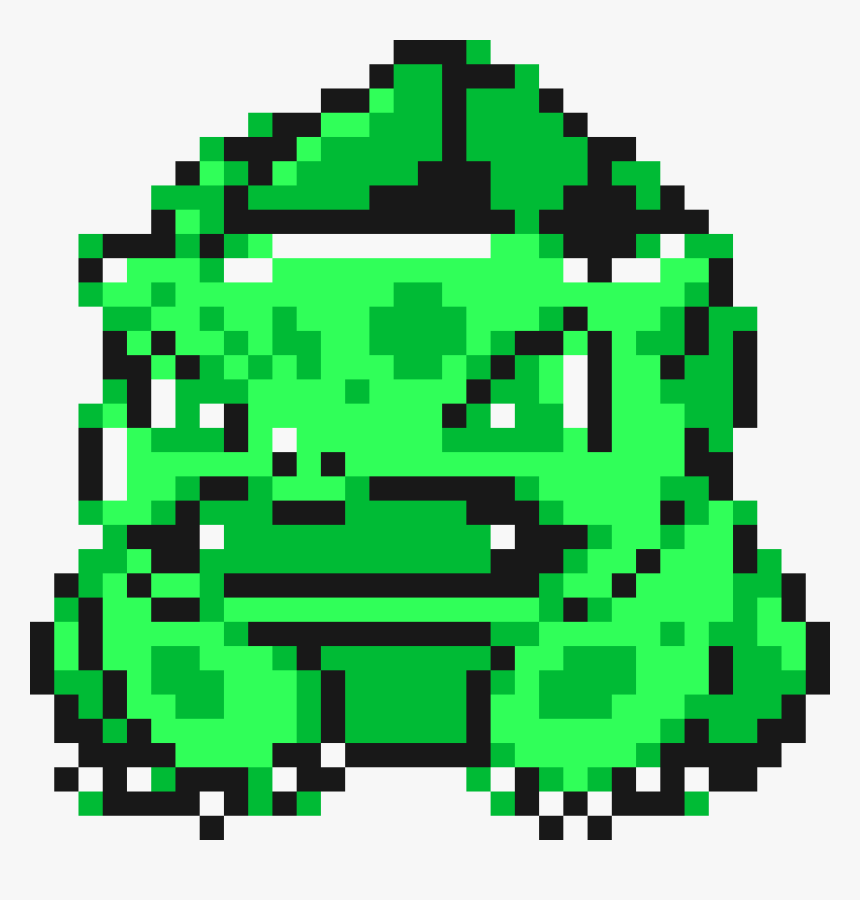 Pokemon Bulbasaur Pixel Art Yellow, HD Png Download, Free Download