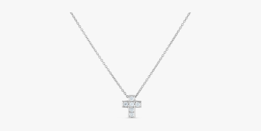 18k White Gold Cross Pendant With Diamonds - Pendant, HD Png Download, Free Download
