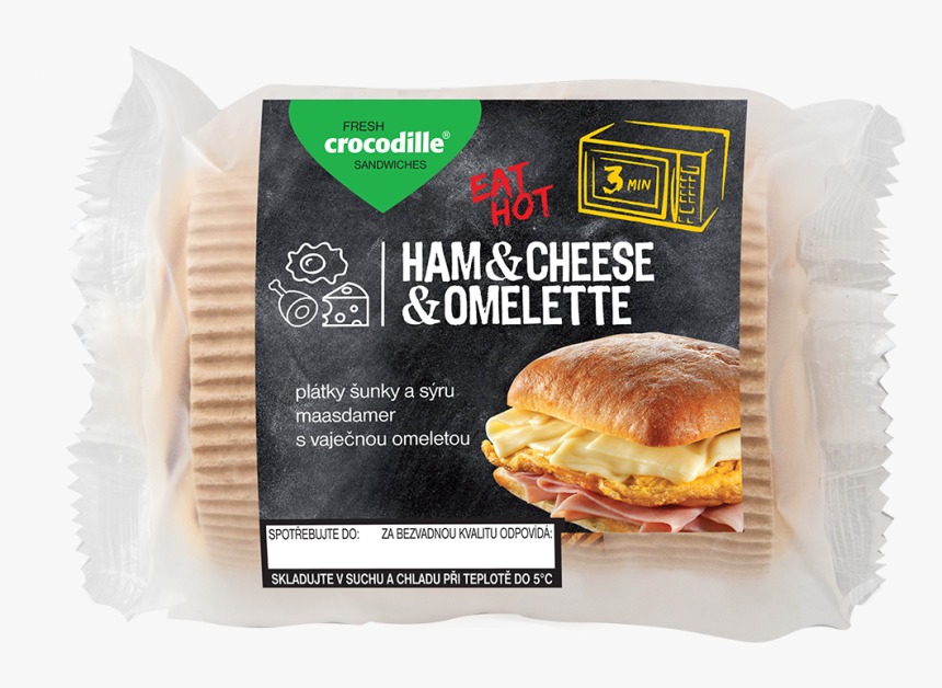 Ham & Cheese & Omelette - Bun, HD Png Download, Free Download