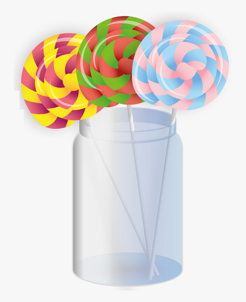 Jar Clipart Lollipop - Lollipops In A Jar, HD Png Download, Free Download