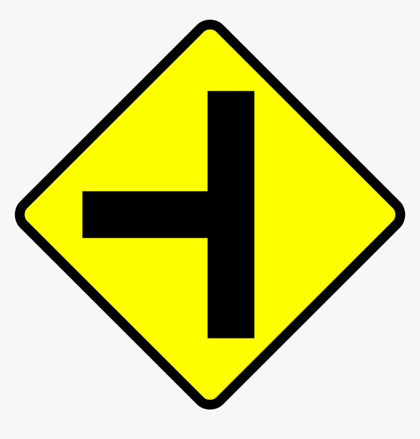 2 Way Intersection Sign, HD Png Download, Free Download