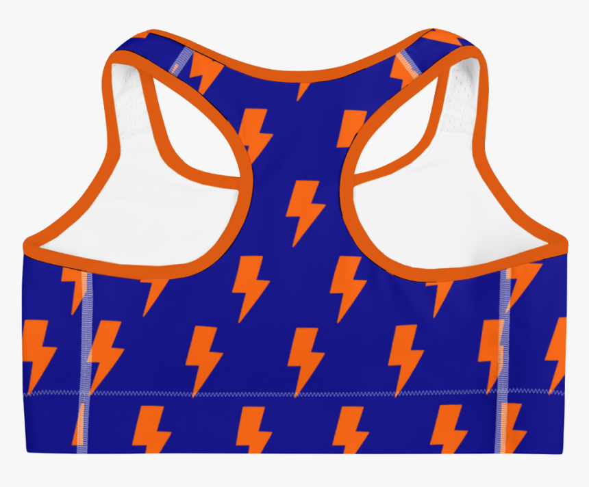 Orange Blue Lightning Bolts Sports, HD Png Download, Free Download