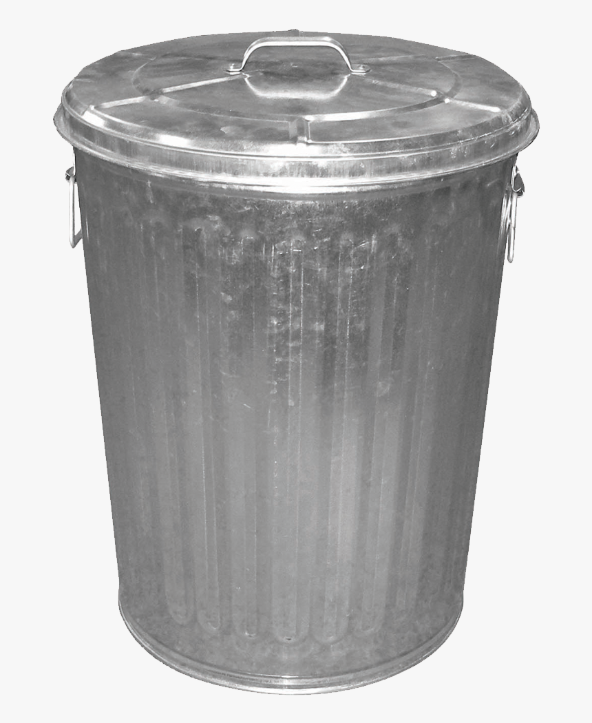Galvanized Garbage Can, HD Png Download, Free Download