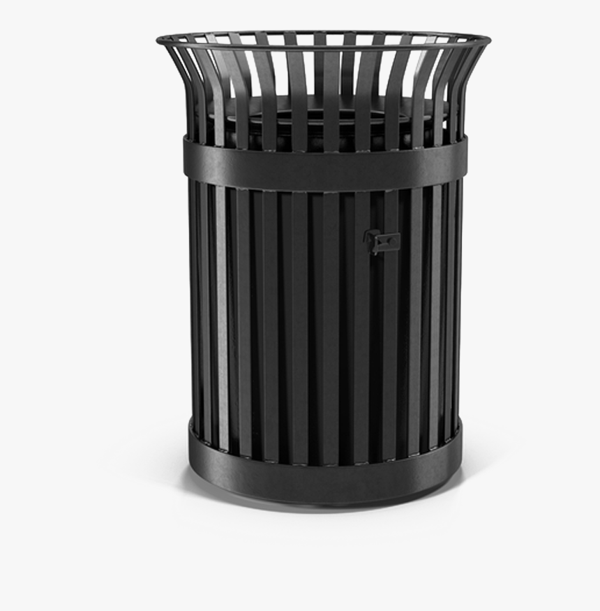 Waste Container Metal - Open Trash Can Png, Transparent Png, Free Download