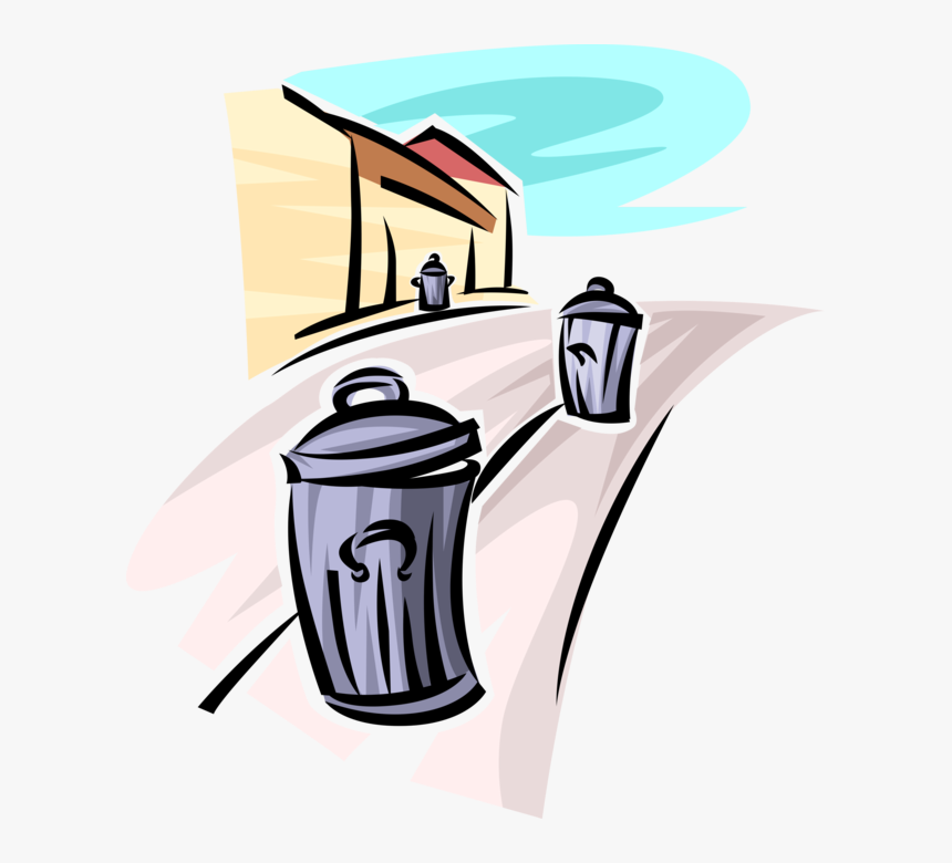 Vector Illustration Of Waste Basket, Dustbin, Garbage - Vector Dustbin Png, Transparent Png, Free Download