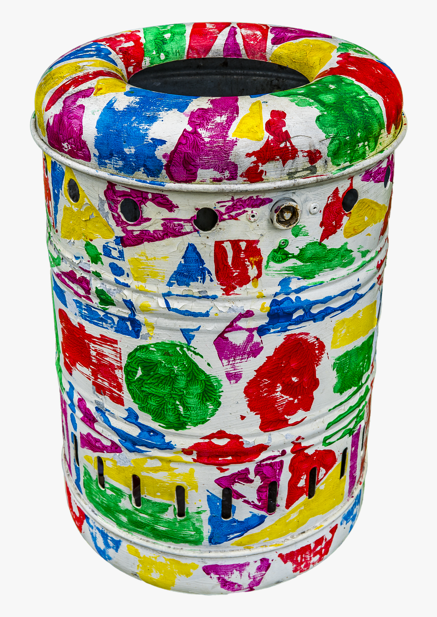 Garbage Can Colorful Color Free Picture - Kosz Na Śmieci Dla Dzieci, HD Png Download, Free Download