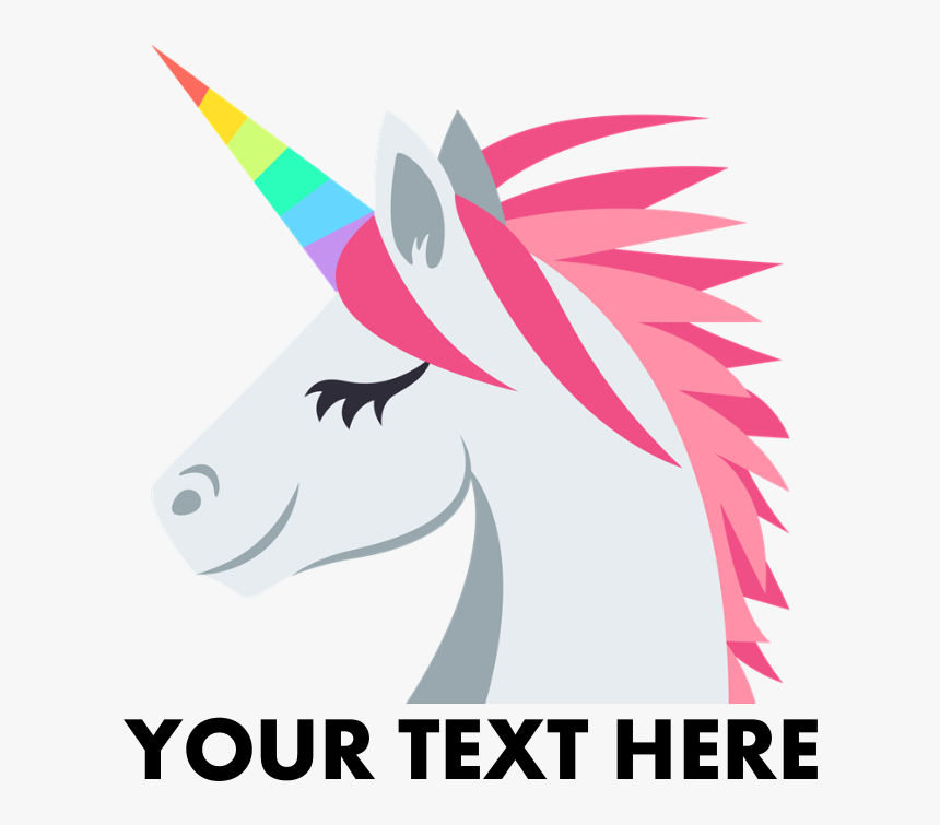 Emoji Unicorn Personalized Tote Bag - Unicorn Sticker, HD Png Download, Free Download