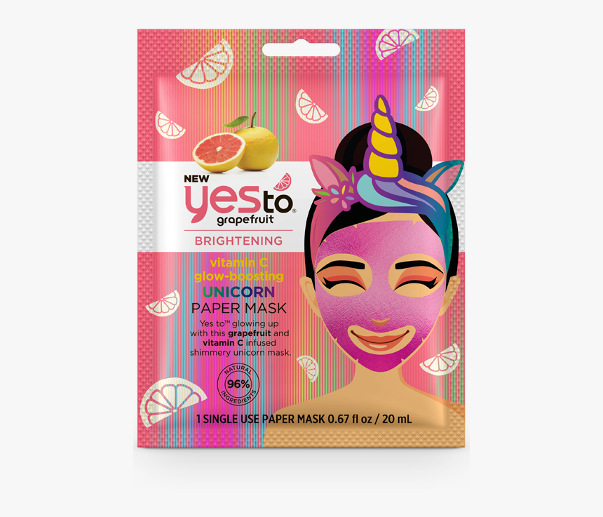 Product Photo - Yes To Grapefruit Vitamin C Glow Boosting Unicorn Mud, HD Png Download, Free Download