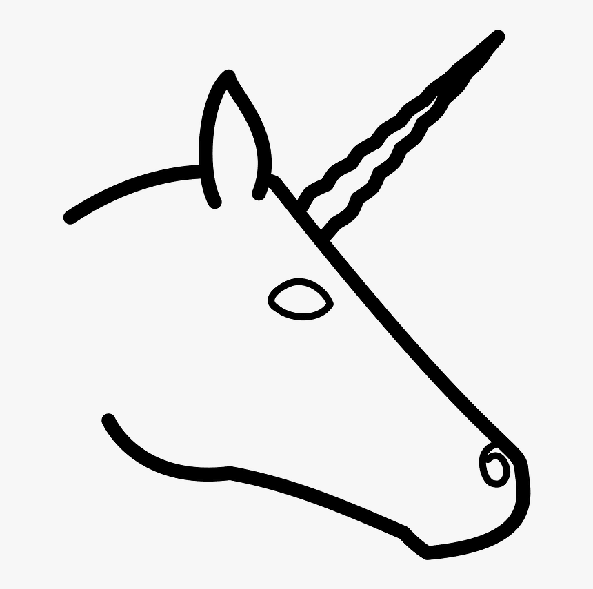 Easy Unicorn Drawing Head, HD Png Download, Free Download