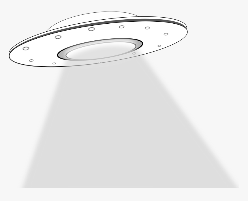 Ufo Cartoon With Black Background, HD Png Download, Free Download