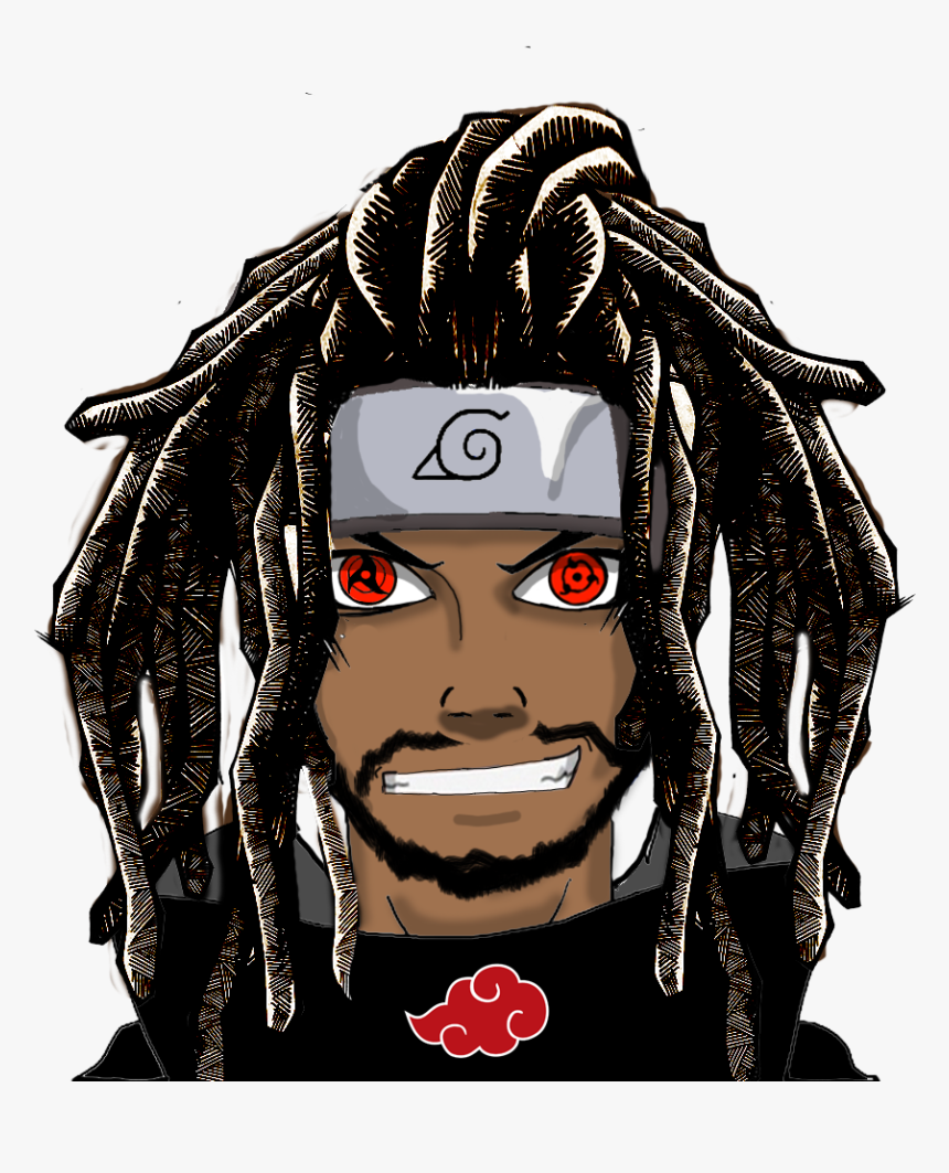 Black Anime Characters With Dreads Png , Png Download - Black Man Anime Dreads, Transparent Png, Free Download