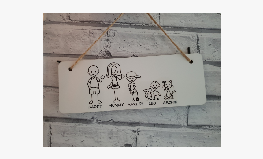 Personalised Family Plaque 15612 - Doodle, HD Png Download, Free Download
