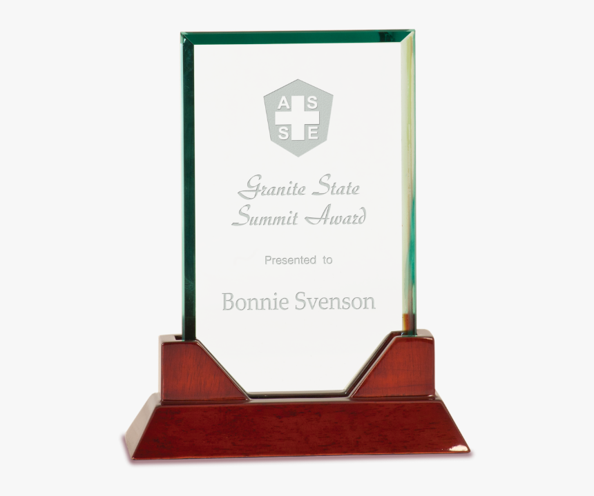 Glass Award Png Download - Glass And Wood Awards, Transparent Png, Free Download