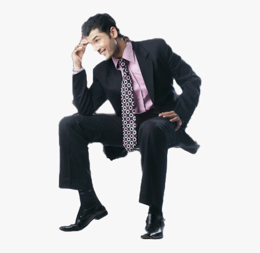 Sitting Man Png Free Download - Businessman Sitting Png, Transparent Png, Free Download