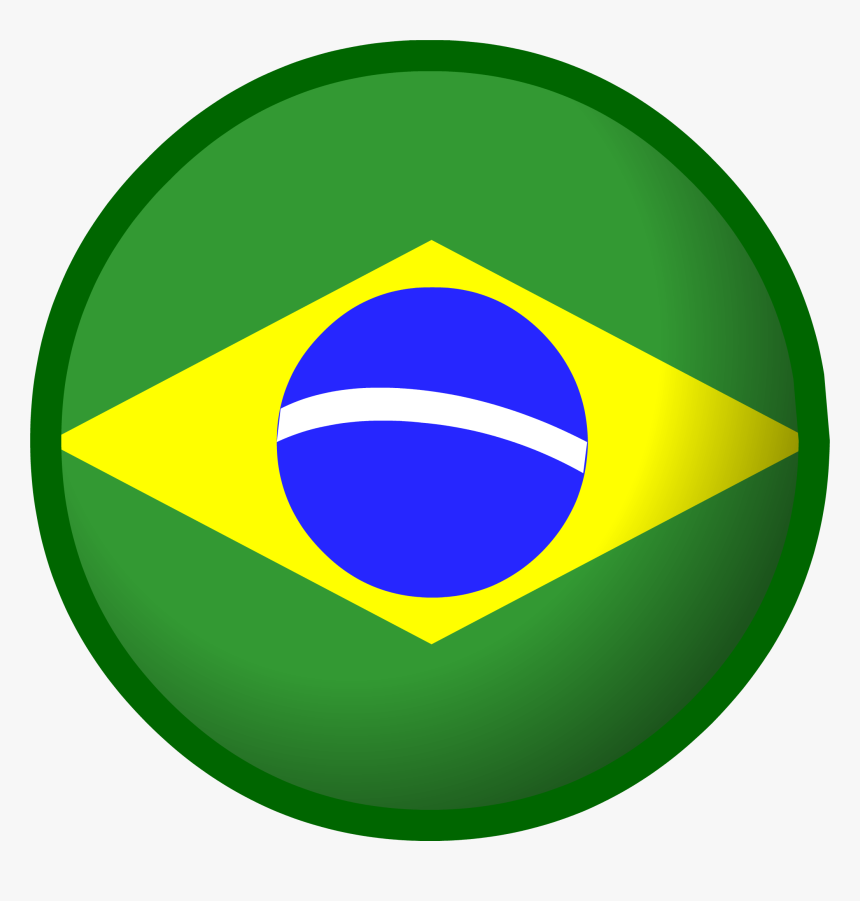 Brazil Flag - Brazil Flag Circle Transparent, HD Png Download, Free Download