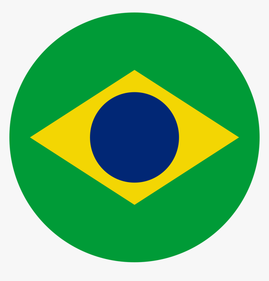 File - Brazilian Flag - Round - Svg - Brazil Flag Round Png, Transparent Png, Free Download